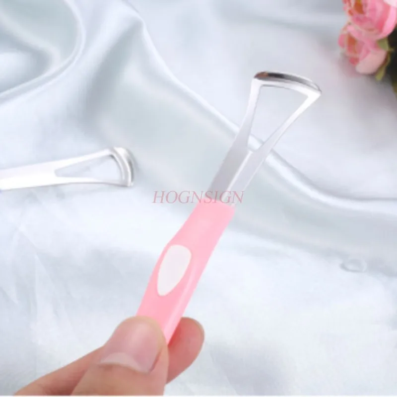 

tongue scraper Tongue cleaner tongue brush stainless steel tongue coating scraper scraper in addition to bad breath scraping