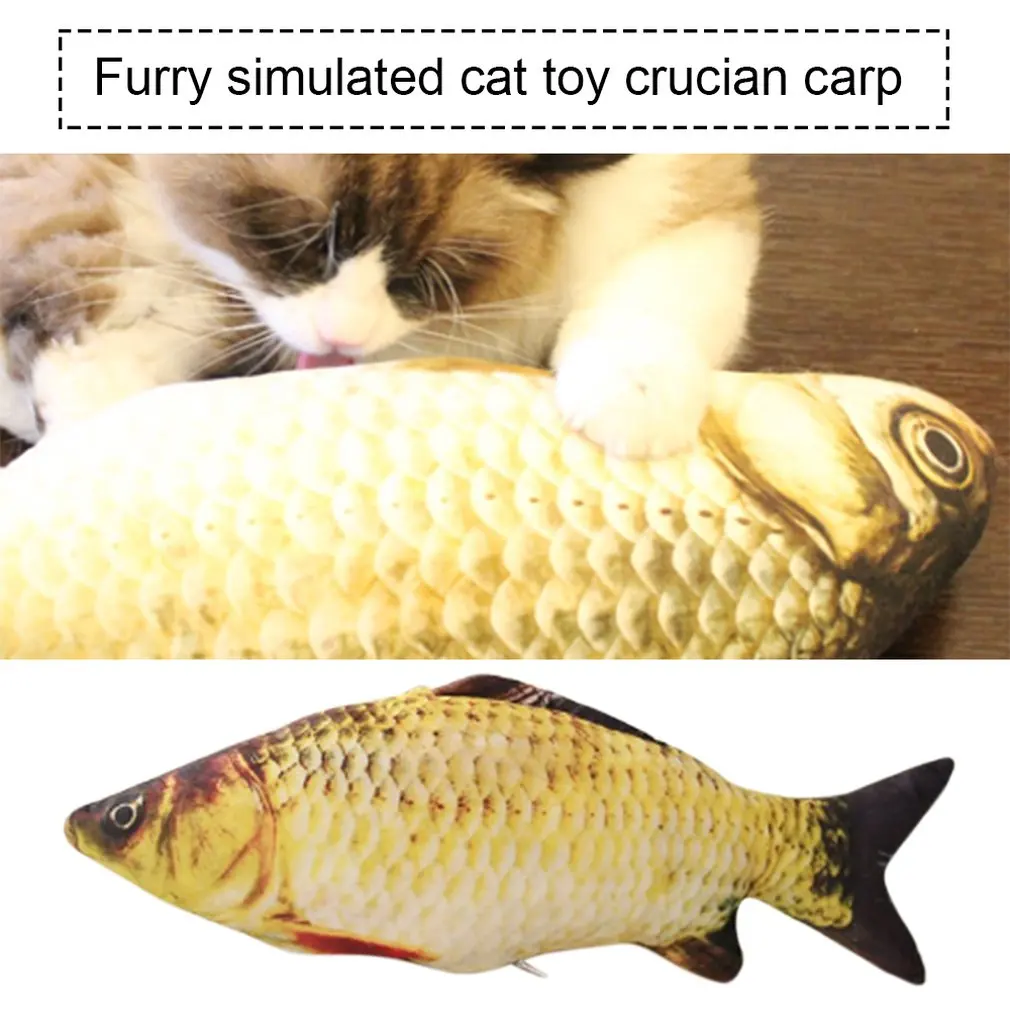 Домашнее животное кошка игры в форме рыбы караси мята кошачья Жевательная