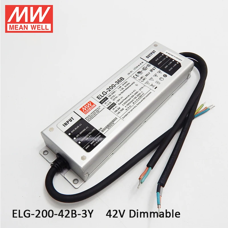Светодиодный источник питания с регулируемой яркостью MEAN WELL 200 Вт 110 А 42 в 220 В