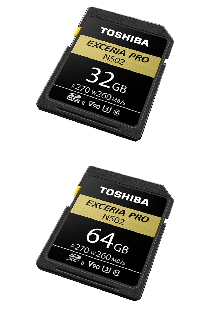 Оригинальная карта Toshiba sd-карта Exceria Pro SDHC 32 Гб SDXC 64 Гб 128 ГБ V90 UHS-III C10 флэш-карта памяти N502 Max 270 МБ/с./с