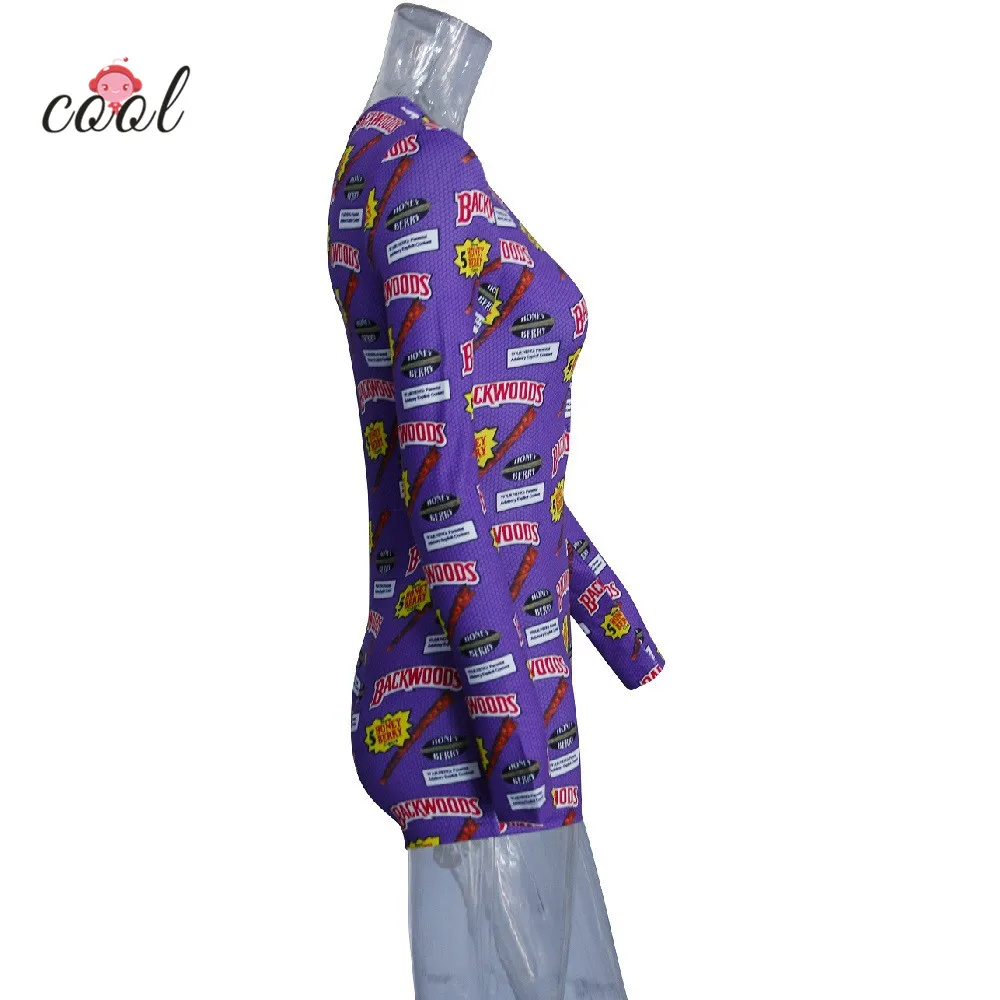 Cookie Print Sexy Onesie Pajamas Jumpsuit for Adult Women - Short Romper Sleepwear Bodycon image 3