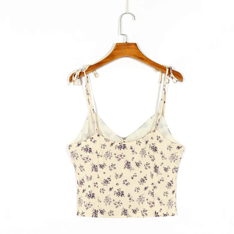 

Summer women's camisole casual flower print camisole