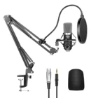 Neewer Комплект NW-700 Профессионального Студии Вещательного и Звукозаписывающего Конденсаторного Микрофона с Подставкой Микрофона и Креплением Амортизатора