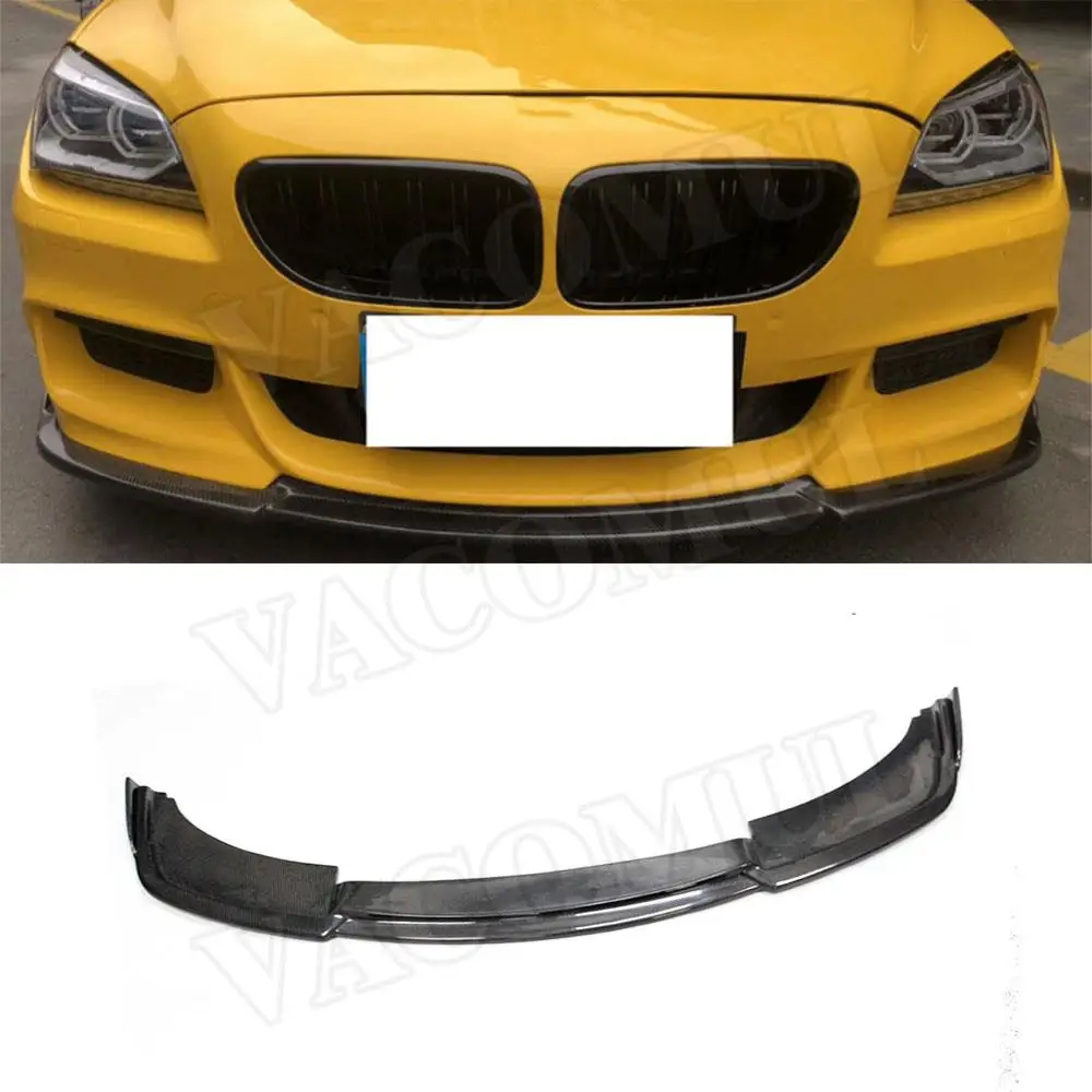 

Передний бампер из углеродного волокна для BMW F06 F12 F13 630 640 650 M Tech Sport 2012 - 2016 FRP, спойлер для стайлинга автомобиля