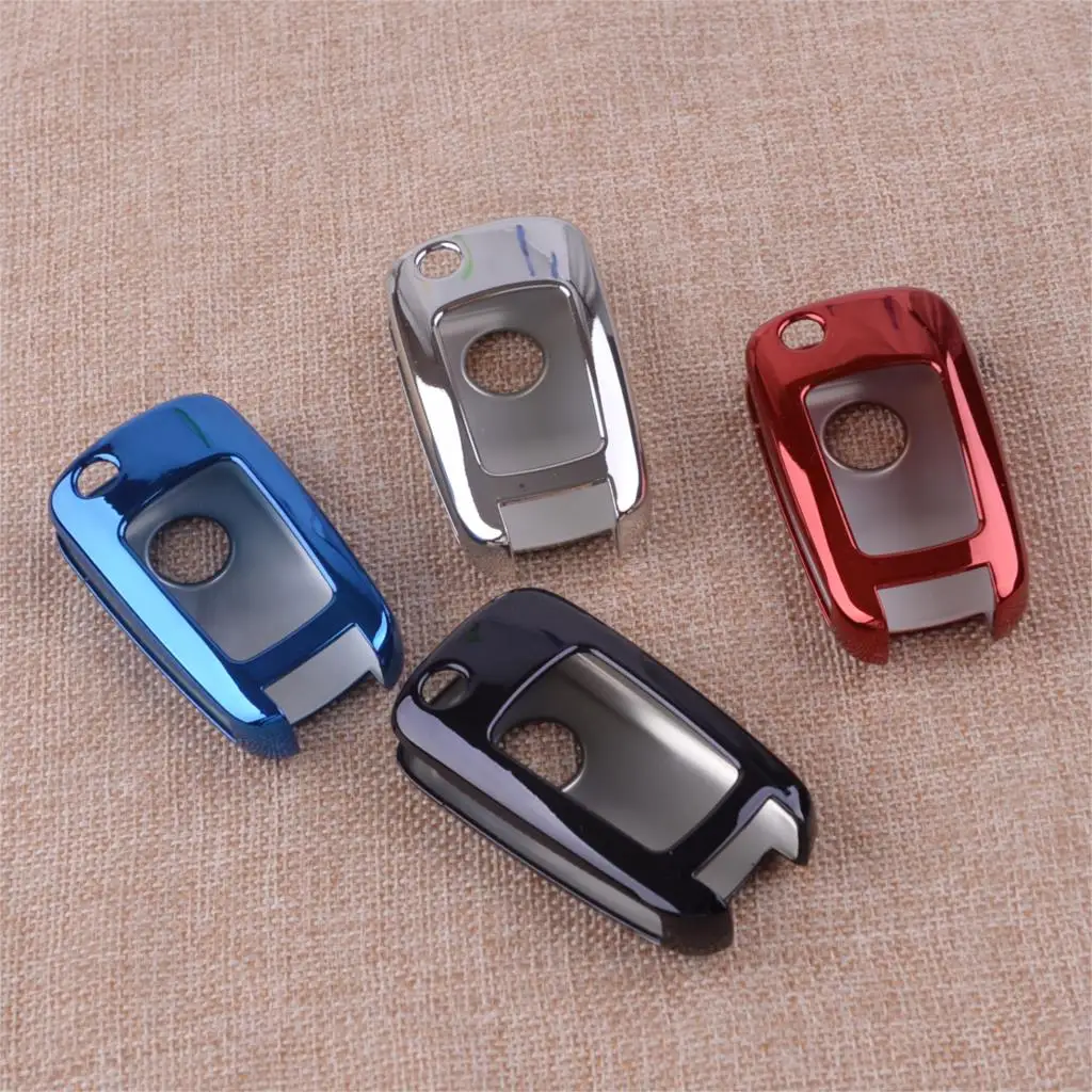 Чехол из ТПУ CITALL с откидной крышкой и брелоком черный/красный/серебристый/синий