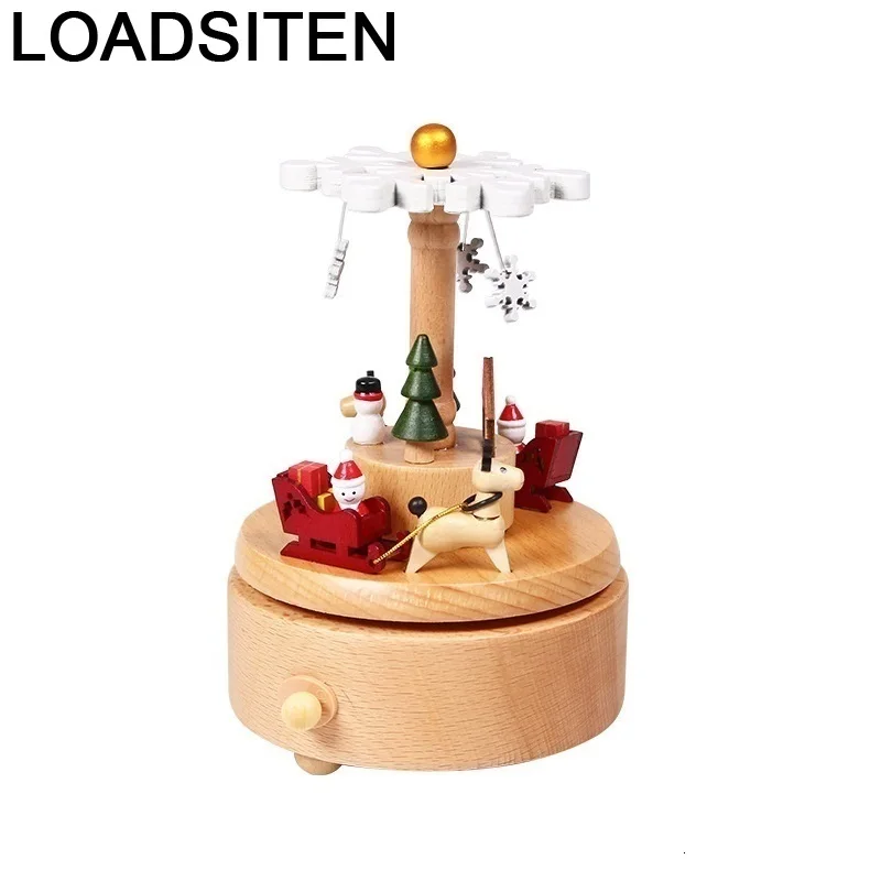 Балерина подарок на день рождения для девушки де Muzik Kutusu Carrossel Wood Boite A Musique Carousel caja
