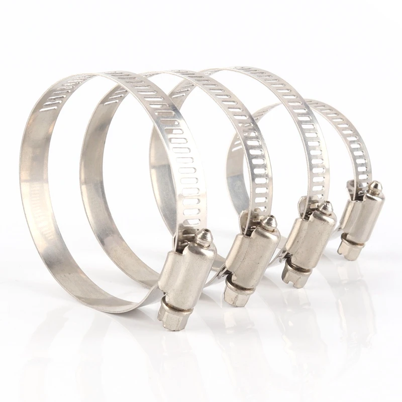 2 шт./лот нержавеющая сталь 304 червячный приводной шланг зажим для топливной трубы