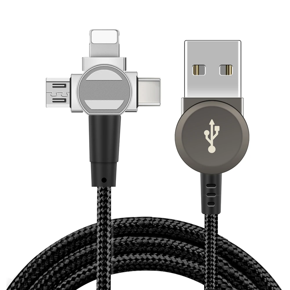180 градусов дизайн Тип Магнитный зарядный USB кабель Тип C микро двойной зарядки 480Mps для iPhone для Android type C 1,2 M