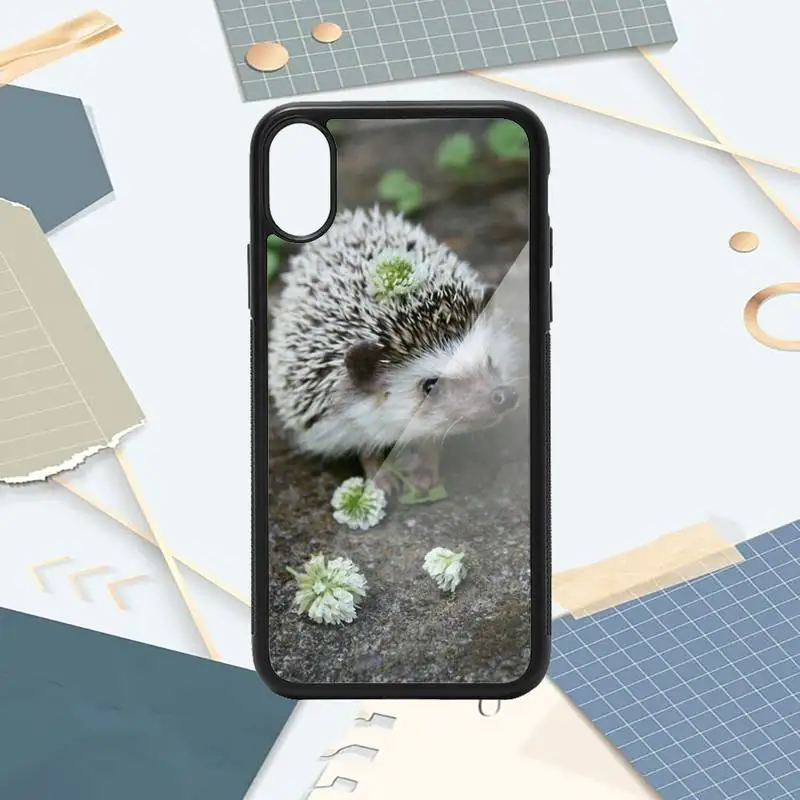 

Hedgehog animal aesthetic high quality Phone Case PC for iPhone 11 12 pro XS MAX 8 7 6 6S Plus X 5S SE 2020 XR