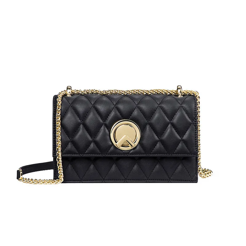 

Luxury Lattice Pattern Chain Bag for Women 2021 New Fashion Single Shoulder Messenger Flap Bags Ladies Fashionable Purses Gg Cc