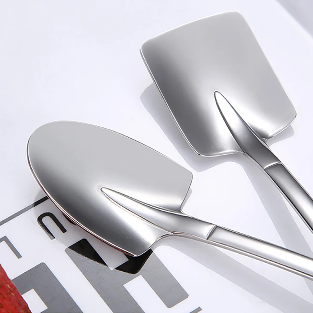 2 шт. креативная металлическая ложка Лопатка для мороженого кофейная в форме