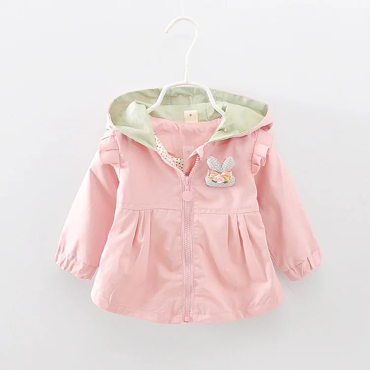 Autumn Baby Outwear Infants Girls Cute Rabbit Hooded Princess Jacket for girls children Coats with Ball Christmas clothing | Детская