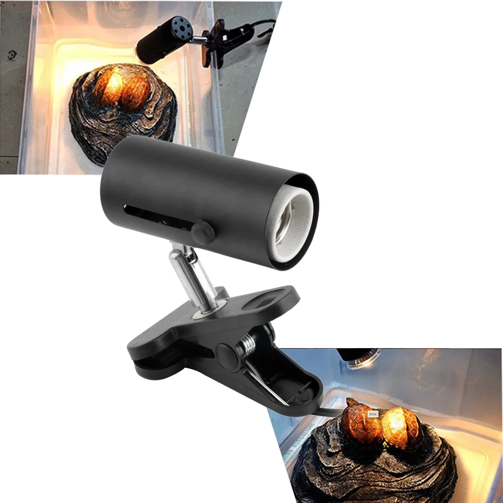 

Durable Aquarium Reptile Light Holder Heat Lamp Clamp Ceramic Infrared Emitter Stand Portable Reptile Supplies