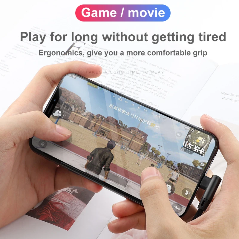 90 Degree USB Cable Charger Cord Data Wire For iPhone 6 S 6S 7 8 Plus 5 5S X XR 11 Pro Max iPad Phone Origin Long  Fast Charge