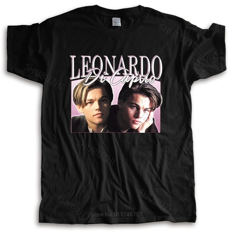 Футболка мужская хлопковая с Леонардо ДиКаприо уникальная Классическая Модная