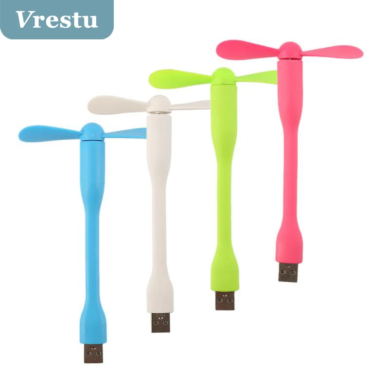 

Hot Sale Fashion Flexible USB Mini Fan Portable Bendable Cooling Fan for PC Power Bank USB Device USB Lamp LED Light Pocket Size