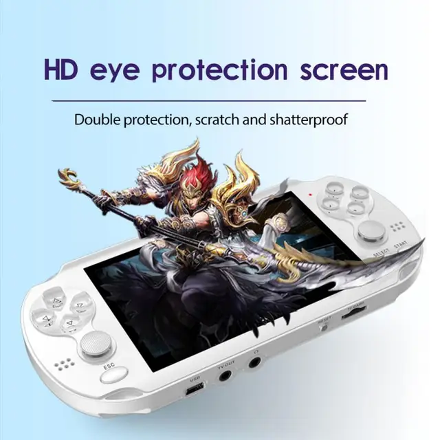 X1 Game Console For PSP 4.3-inch Game Console Nostalgic Classic Dual-Shake Game Console 8G Built-in 10,000 Games 8/16/32/64 Bit 3