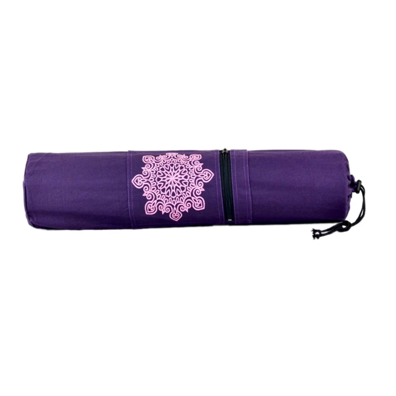 

70cm Yoga Mat Bag Practical Yoga Pilates Mat Bag Carry Belt Drawstring Bag Canvas Yoga Bag for Yoga Fitness