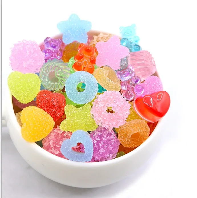 mixed 12pcs Кабошоны из смолы для конфет, амулеты, аксессуары, сделай сам, слизи, наполнитель крема, гель, оболочка для мобильного телефона, кабошоны леденец, амулет - Окраска металла: mixed 12pcs