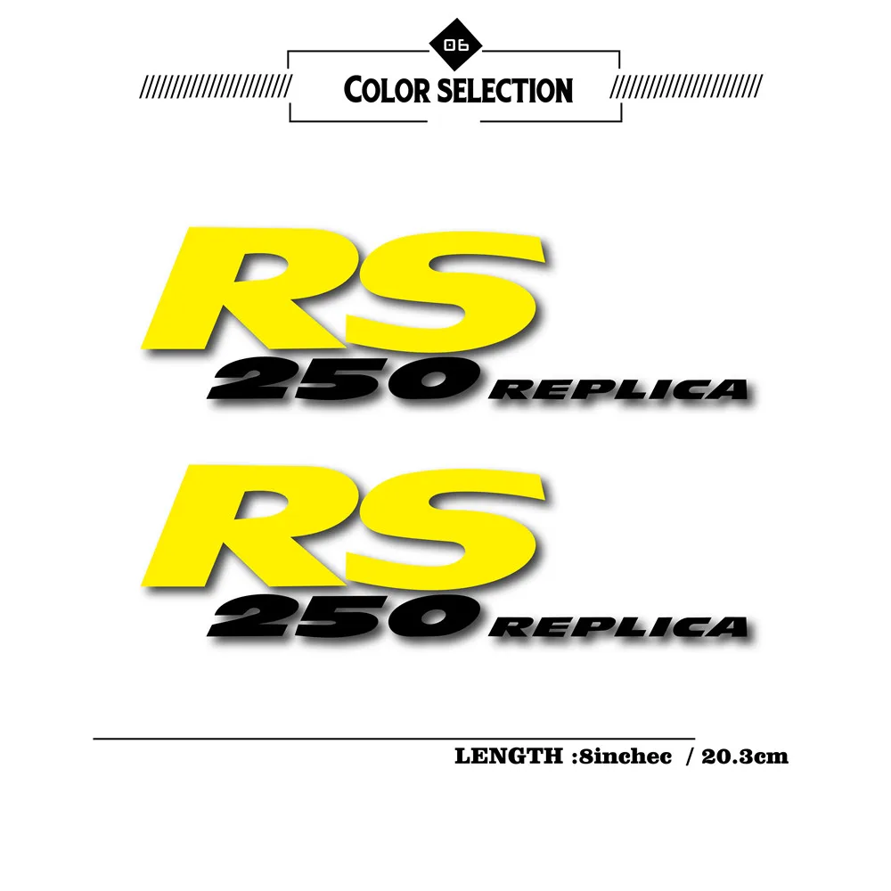 

New moto bike sticker reflective waterproof LOGO sticker helmet applique for Aprilia rs 250 replica RS 250 REPLICA moto sticker