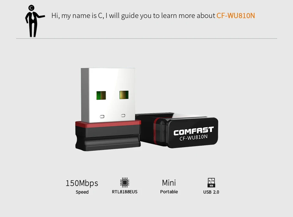 Мини-ПК wifi адаптер wifi USB wifi антенна 150 Мбит/с RTL8188EU Беспроводной Wi-fi приемник Wi-fi ключ сигнал излучатель сетевая карта