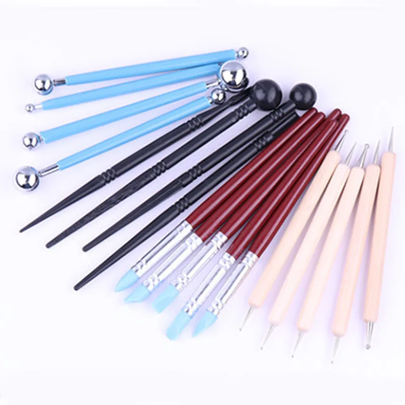 Инструмент для скульптуры трафареты точек с мандалой пластины стержни шариковый