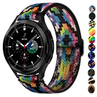 Ремешок нейлоновый для Samsung Galaxy watch 4Classic3Active 246 мм42 ммGear S3, регулируемый браслет для Huawei GT2Pro, 20 мм22 мм