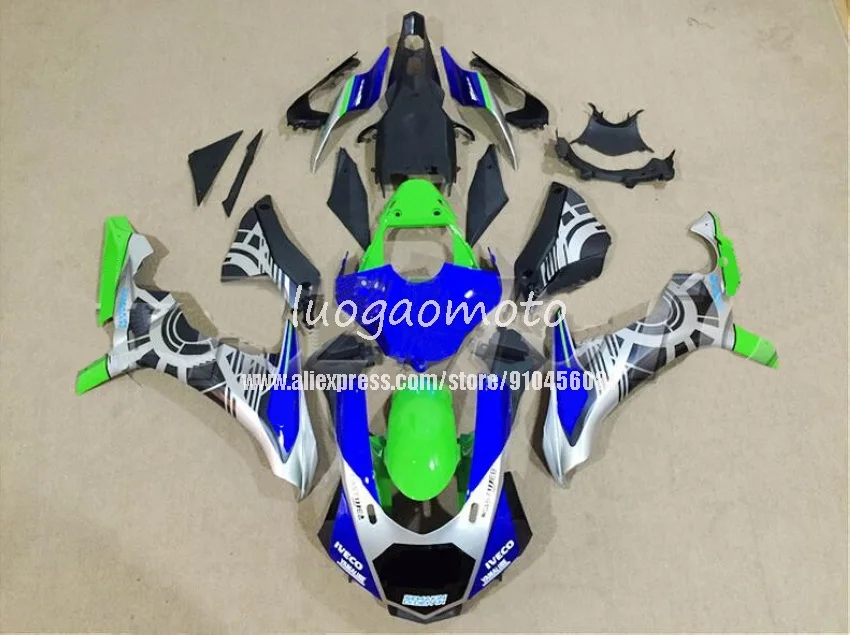 

Injection motorcycle Fairings green blue blk For YAMAHA YZFR1 YZF R1 15 16 17 18 19 2015 2016 2017 2018 2019 Bodywork body kits
