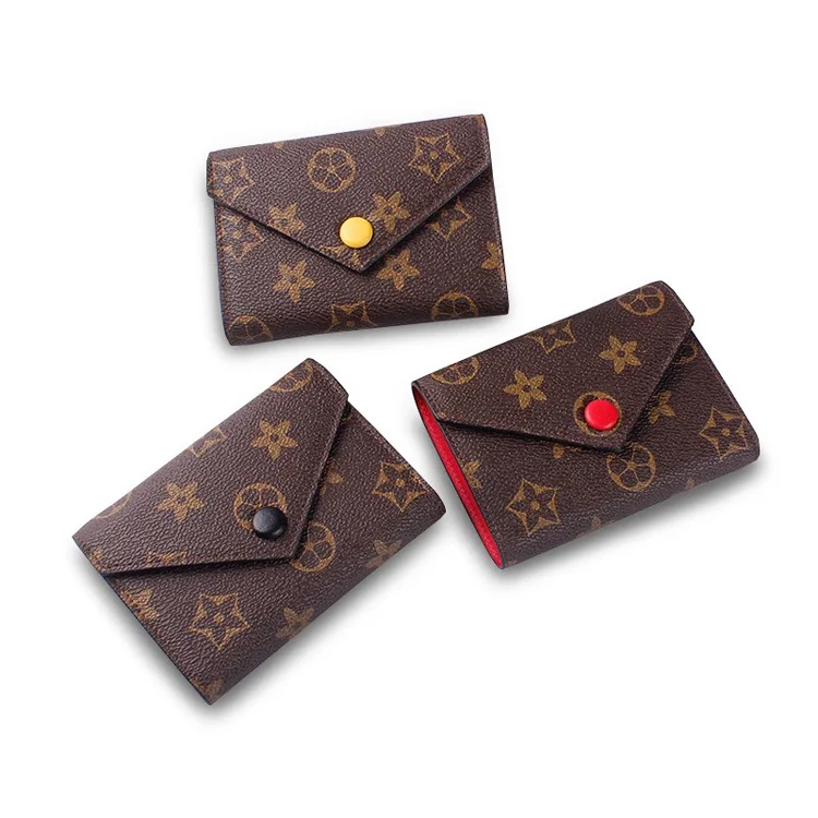 Женский короткий кошелек женский простой много карт кожаная сумка кожаный