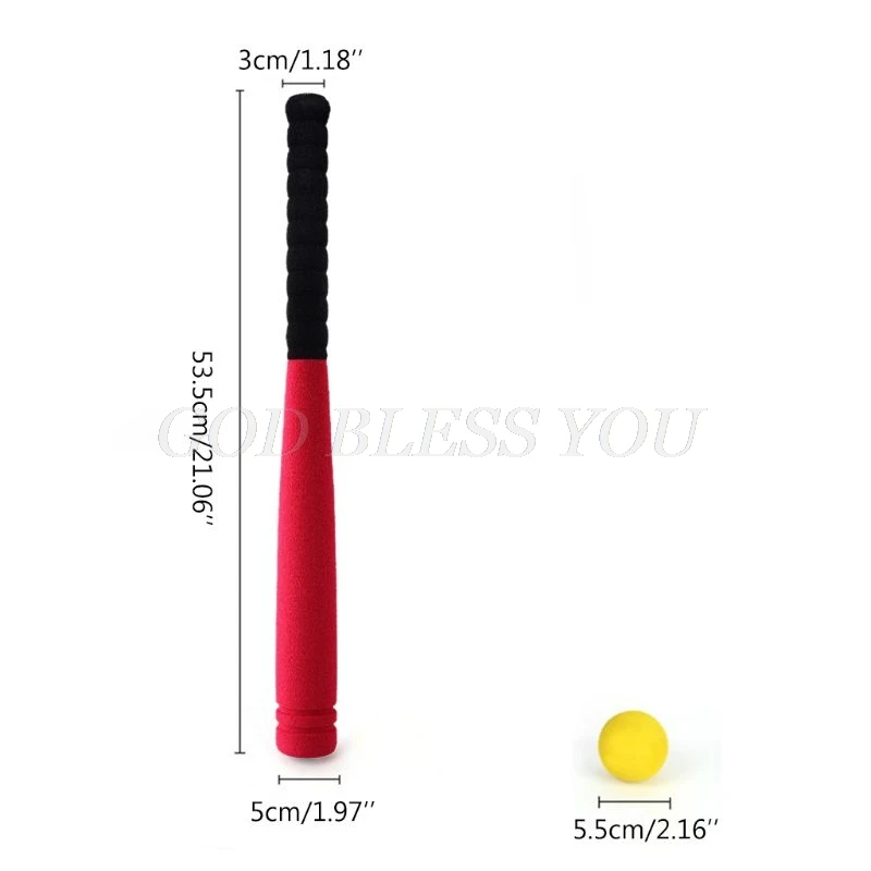 

Super Safe Foam Baseball Bat with Baseball Toy Set for Children Age 3 to 5 Years Old Blue/Red Drop Shipping