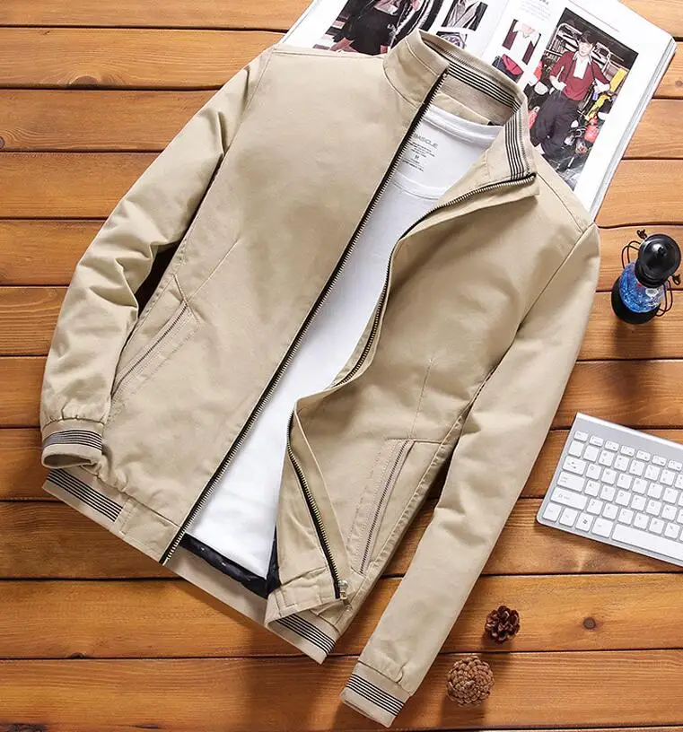 Куртка-бомбер мужская на молнии | Мужская одежда