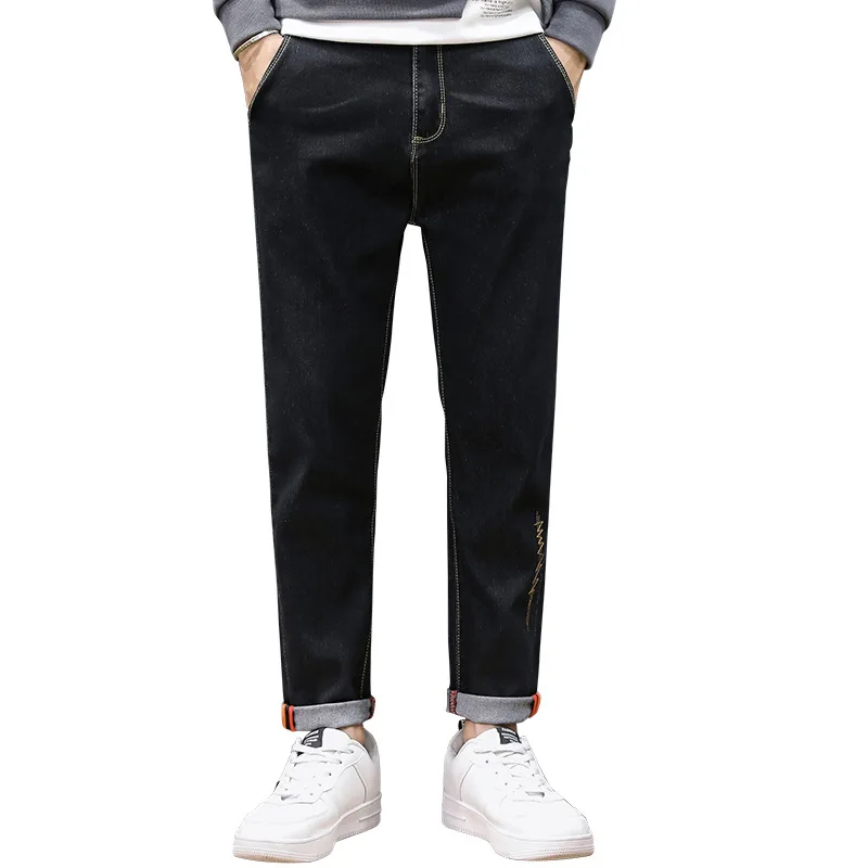 

Men's jeans autumn and winter new casual pants men's decoration body Leggings brand pants men's clothing wholesale