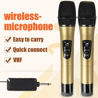 e8 2 wireless microphone vhf professional mic tansmitter receiver dj for square speaker mixer live sound card k song karaoke