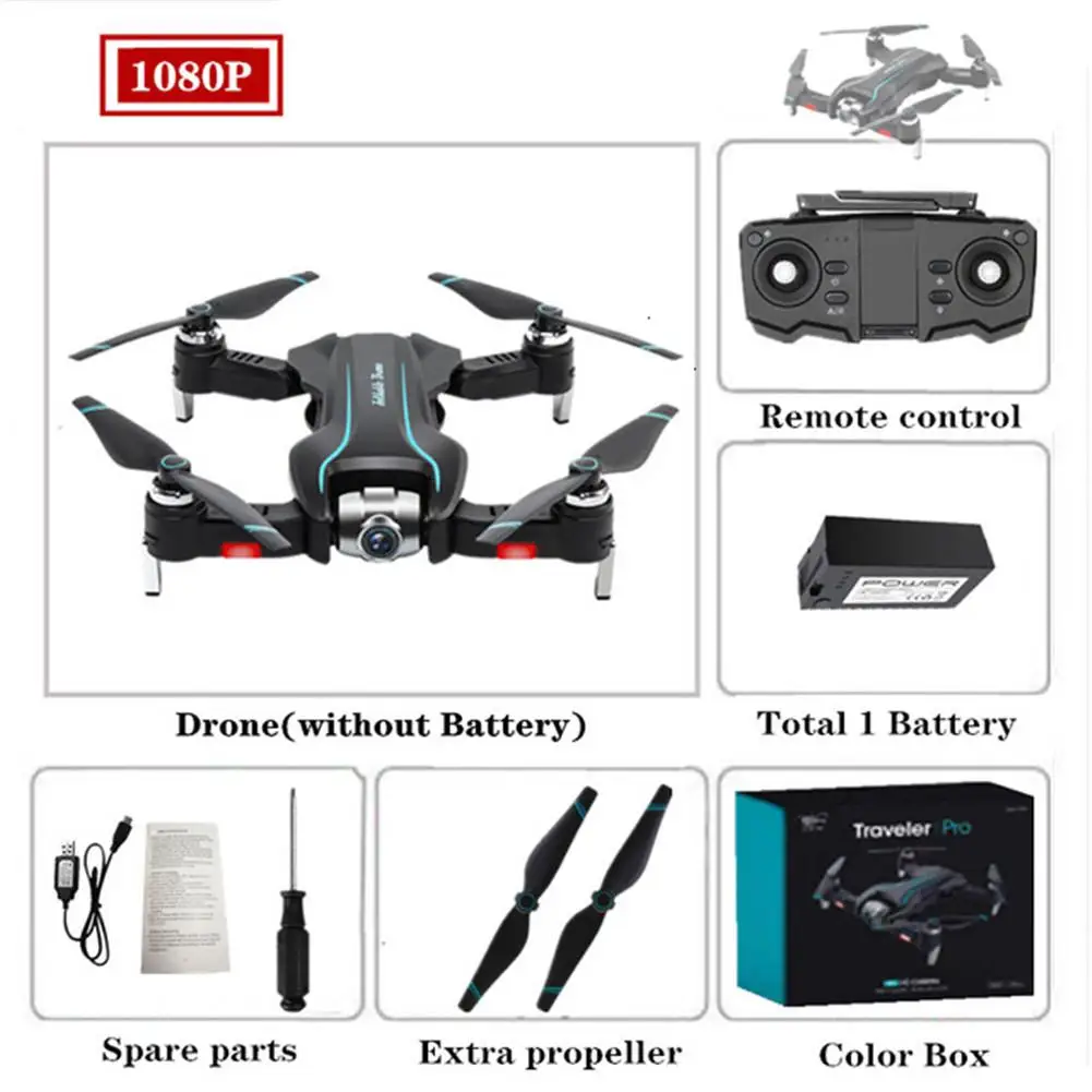S17 Дрон 4k HD камера gps Дрон WiFi FPV 1080P без сигнала возврата RC вертолет полёт 15 минут Квадрокоптер Дрон с камерой