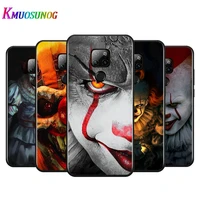 pennywise clown for huawei mate 10 20 20x5g 30 40 40rs nova5i pro lite plus black soft phone case