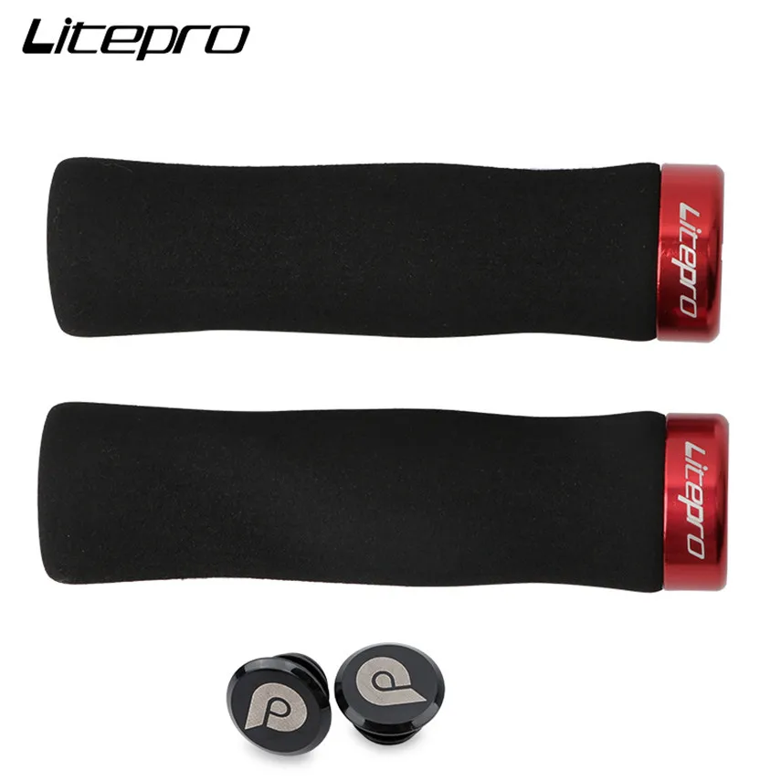 

Litepro Locking Sponge Hand Grip Ultra Light Single Side MTB Mountain Bike Folding Bicycle Handle Grips Handlebar 74g