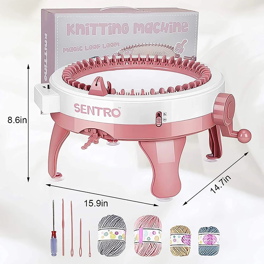 Машинка для вязания шерсти ручной работы 48 спиц цилиндрический шерстяной