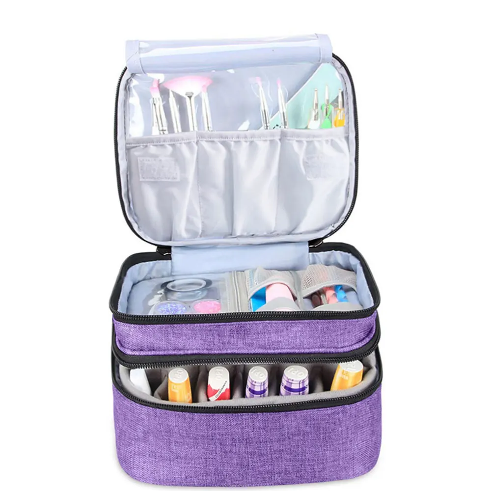 

Oxford Cloth Essential Oils Storage Bag Nail Polish Storage Pouch with Handle
