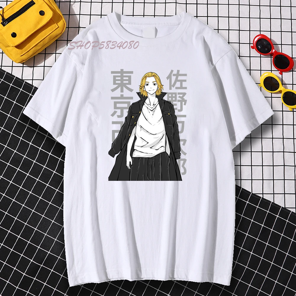 

Anime Manjiro Sano Draken T-shirt Tokyo Revengers T Shirt Short Sleeved Harajuku Tops Oversized Top Anime Tshirt Mujer Camisetas