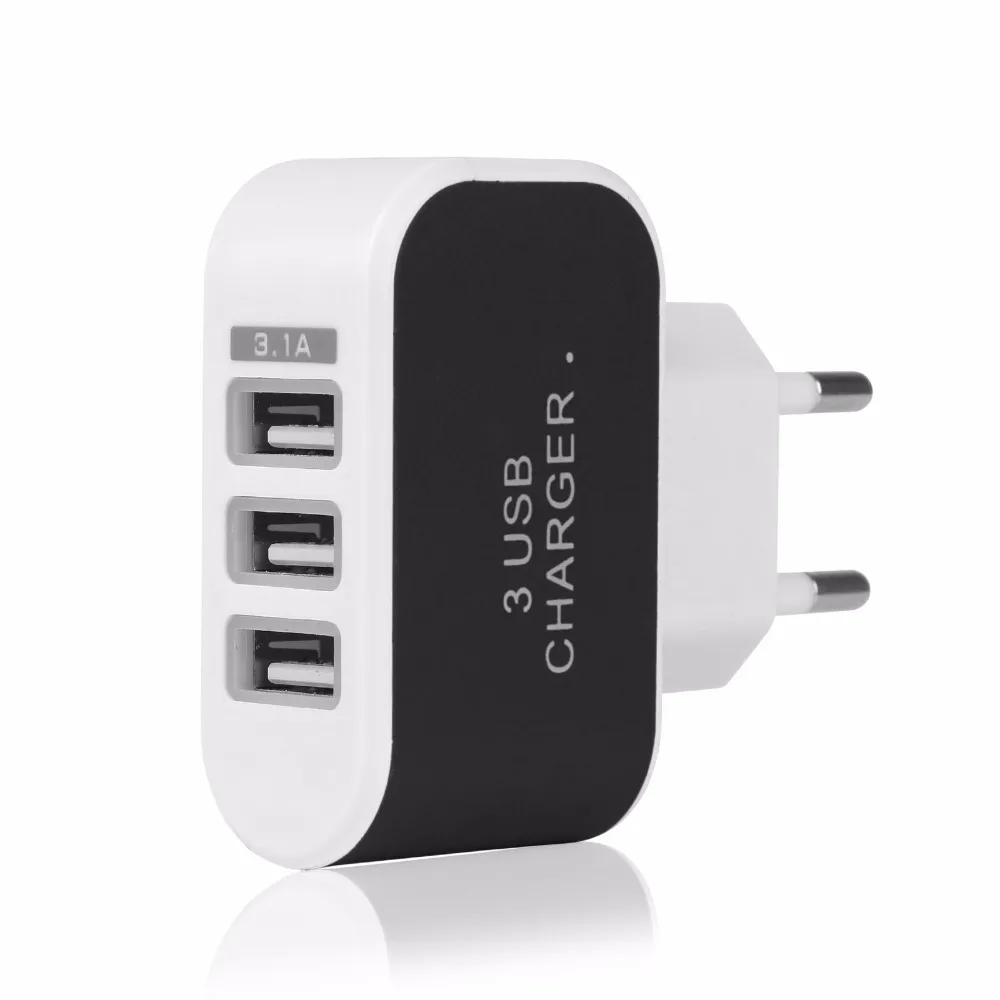 Powstro 3 USB порт Micro зарядка зарядное устройство концентратор ЕС США Разъем для samsung