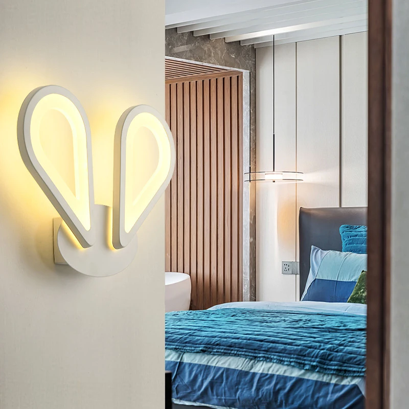 Настенный светильник светодиодсветодиодный лампа в форме капли дождя кроличьи