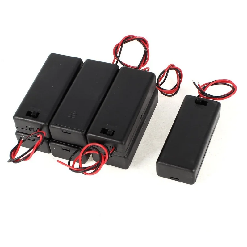 7x переключатель вкл./выкл. Пластиковая крышка 2x1 5 В AAA батарея держатель чехол |