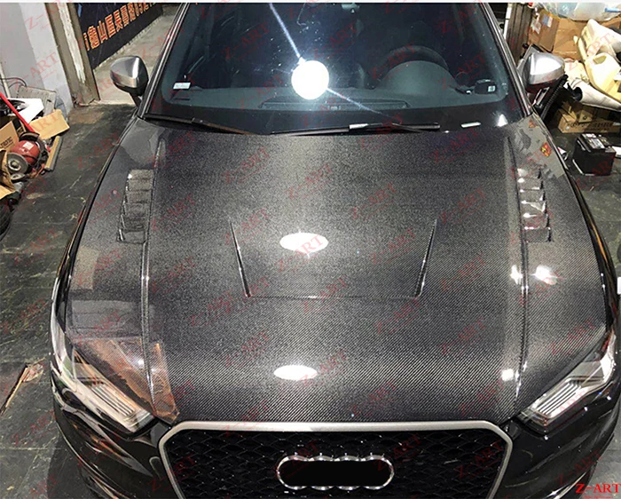 2013- Z-ART для Audi A3 капот двигателя из углеродного волокна для Audi A3 капот двигателя из углеродного волокна для S3 крышка двигателя из углеродного волокна