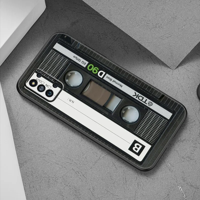 Vintage Cassette tape retro style Case For Samsung Galaxy A12 A02S A22 A32 A52 A72 A71 A51 A41 A31 A21 A11 A50 A70 A10S A20S