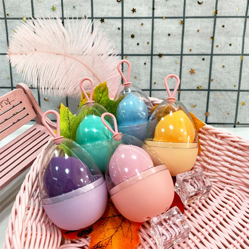Cosmetic Holder Breathable 1Pcs Hang Hanging Storage Case Sponge Stand Makeup Supplies PET Portable Egg Shaped Rack | Дом и сад