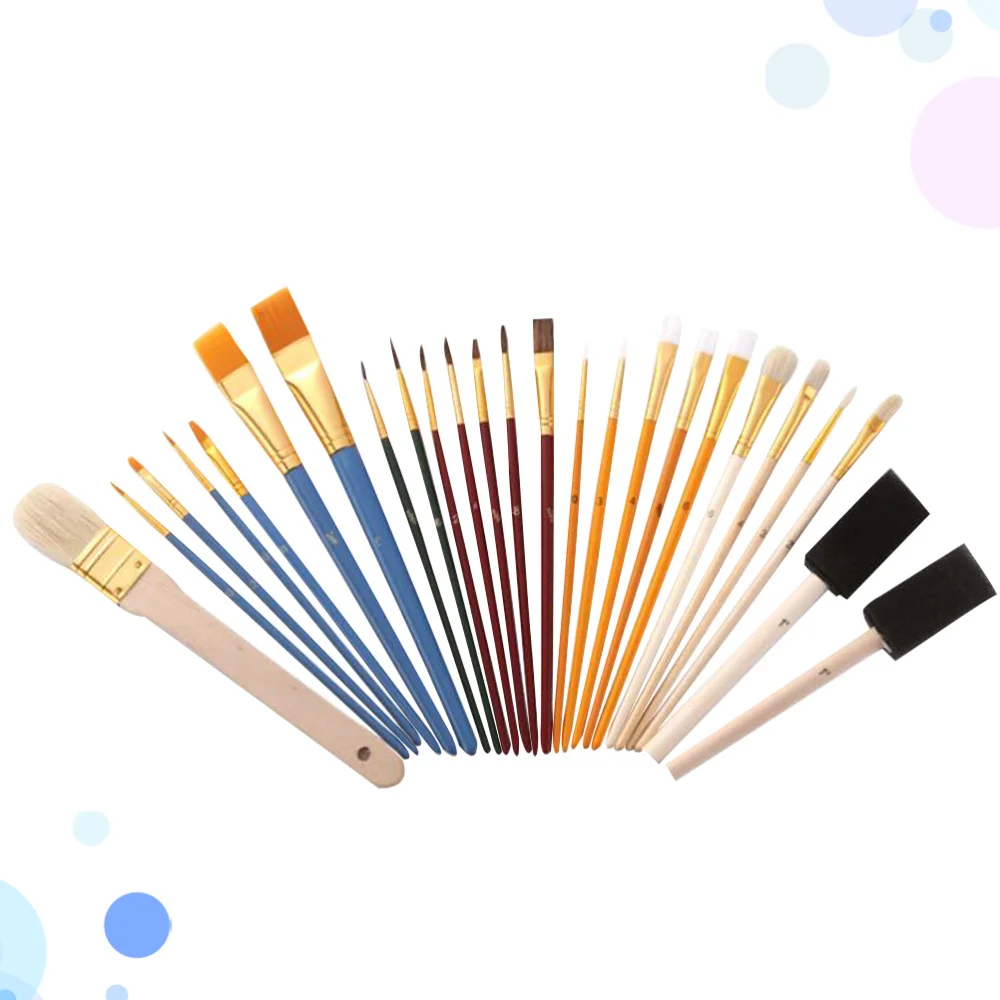 

25pcs Paint Brushes Set Multifunction Brushes Watercolor Oil Painting Brush DIY Drawing Tool for Students Artists