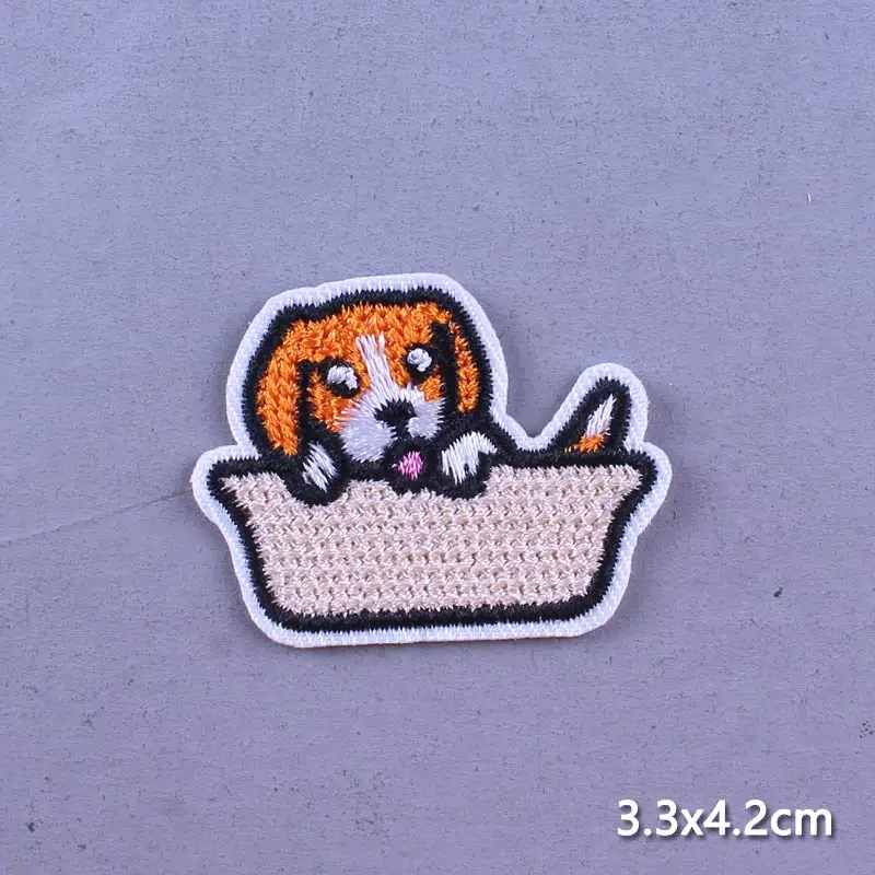 

Cartoon Animal Patch Dog Cat Patches For Clothing Cute Unicorn Bear Patches On Clothes Kids Cloth Sticker Dinosaur Panda Stripes