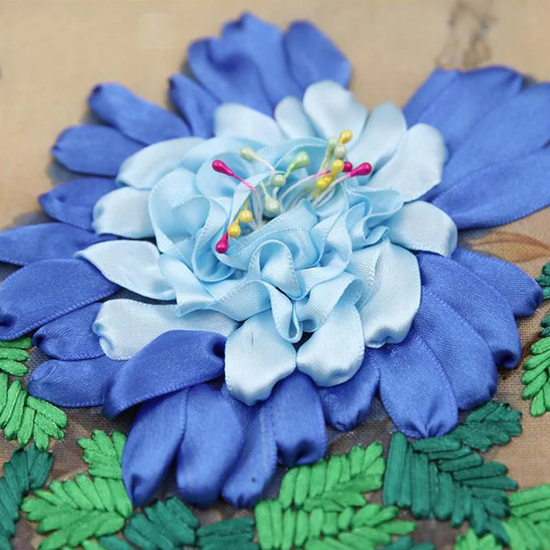 Набор для вышивки крестиком романтичный цветок и бабочка 3d Вышивка крестом