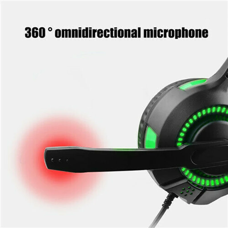 Проводная игровая гарнитура эргономичные стереонаушники 3 5 мм с объемным