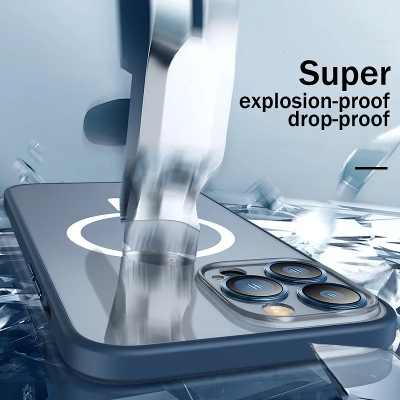 Чехол Для MagSafe для iPhone 13 Pro Max Mini Защита объектива магнитное Беспроводное зарядное